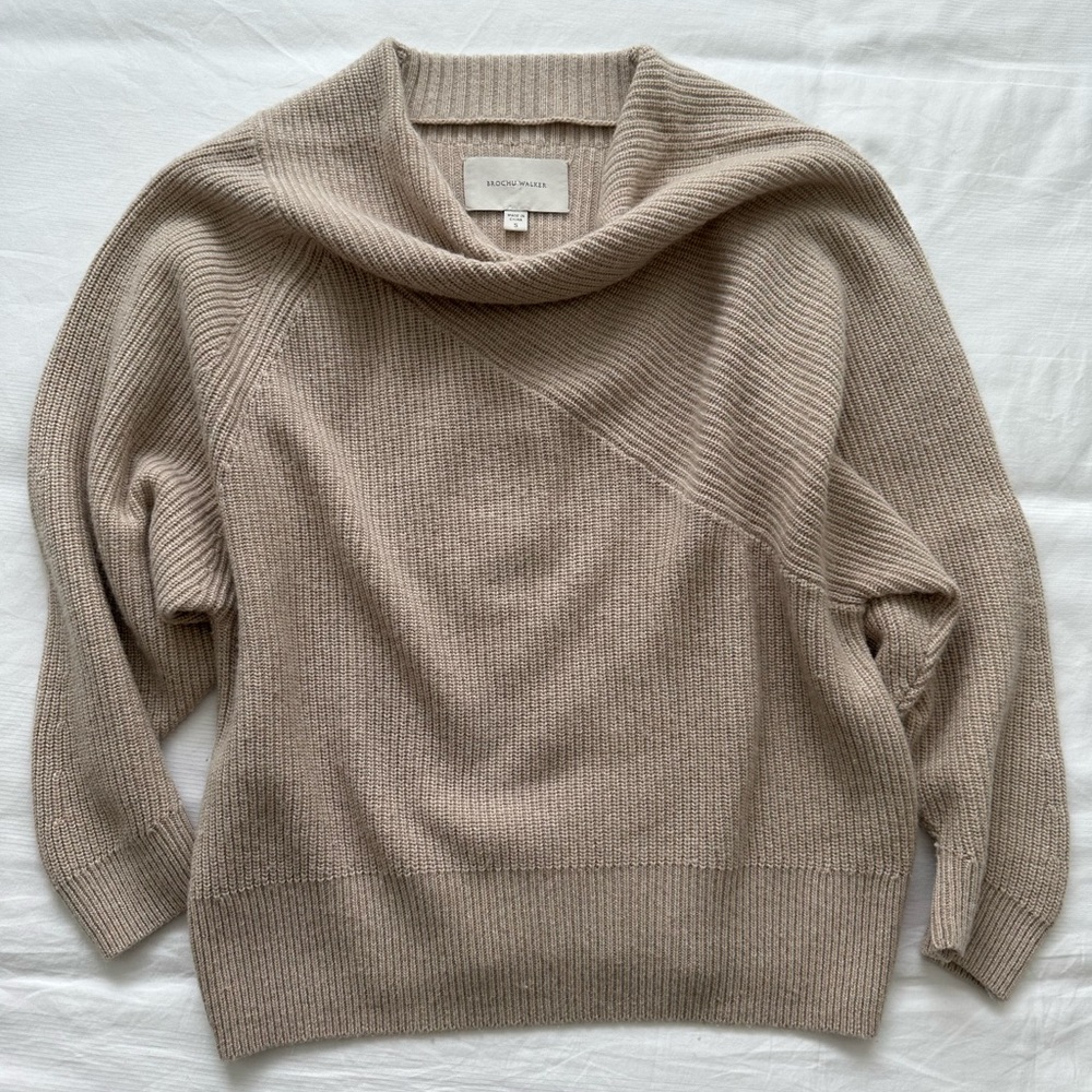 Brochu Walker - The Leith Sweater in Birch Melange, Size Small